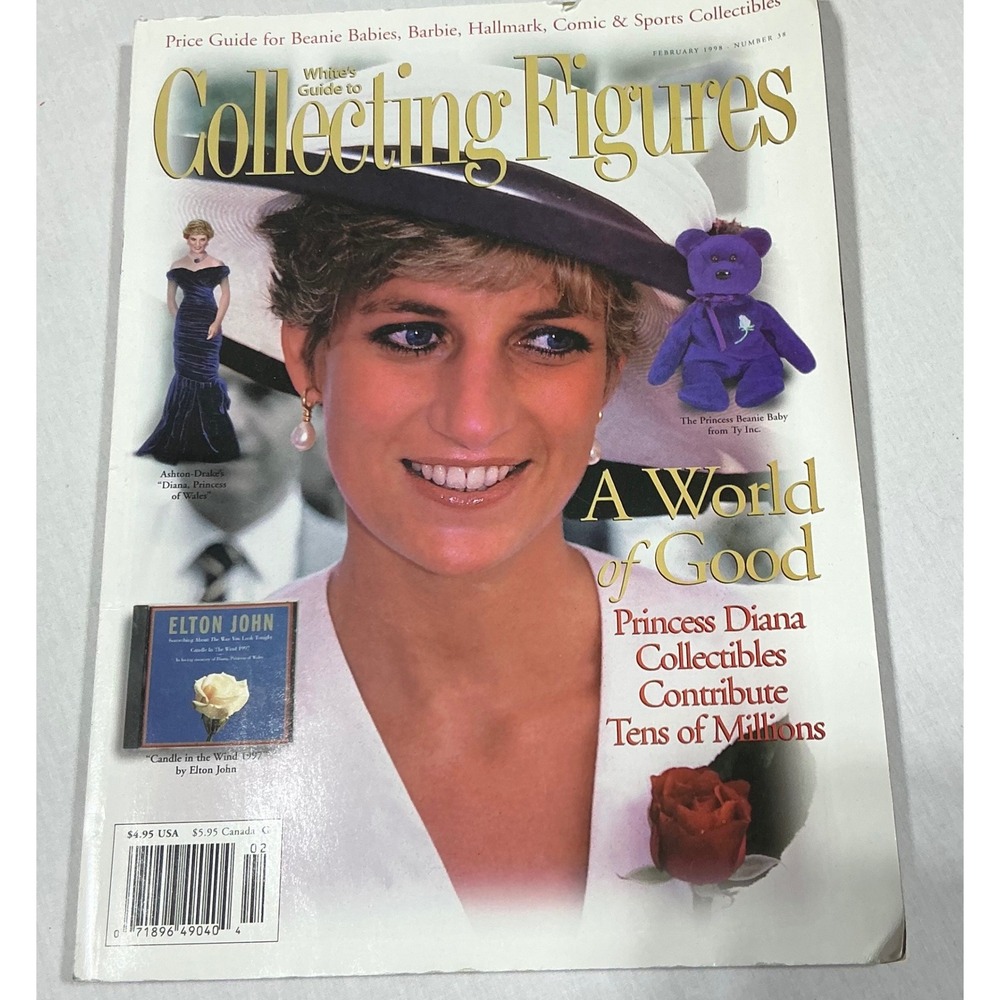 White's Guide to Collecting Figures February 1998 Princess Diana Beanie Baby